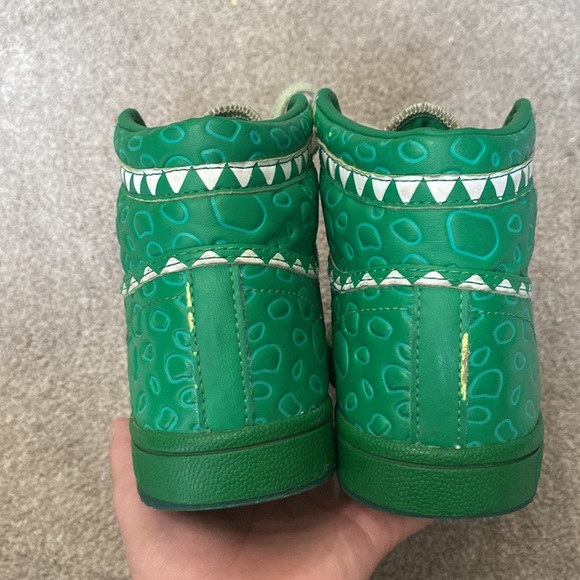Adidas X Disney Pixar Toy Story Rex Green Dinosaur High Top Sneakers Size 1 - Picture 5 of 8